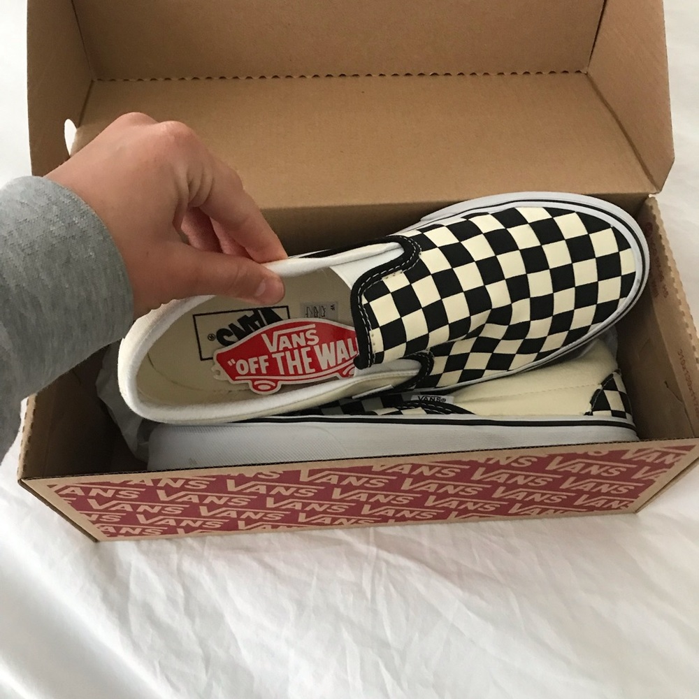 Women’s slip on vans- brand never worn